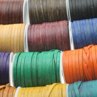 Leather cord store for bracelet making