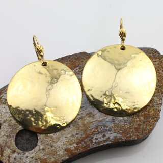 Large gold deals dangle earrings