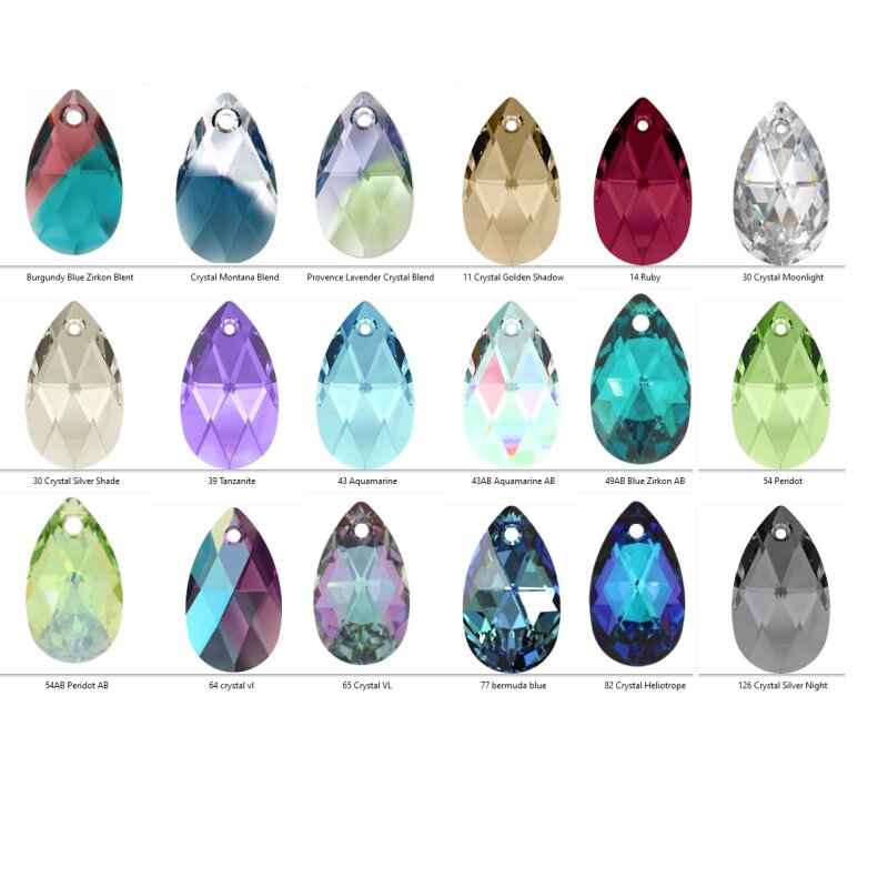 Swarovski deals crystal types