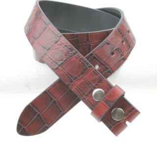 Genuine Cowhide Crocodile Print removable Buckle Leather Belt High Class Leather Belts, 4 cm,