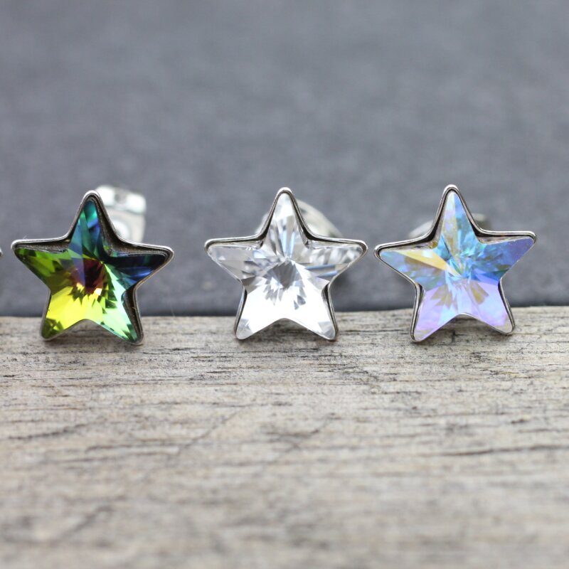 Swarovski star sale earrings studs