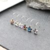 925 Sterling Silber Ohrring Fassung für Swarovski Sterne 10 mm - 1 Paar