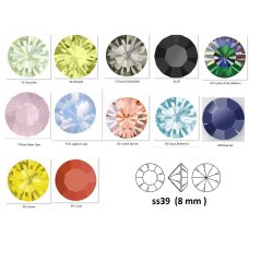 8 mm CHATONS Maxima Preciosa Crystal - 10 pcs.