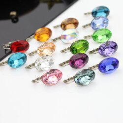 Swarovski Crystal Earrings, Elegant Earrings, 18mm Oval