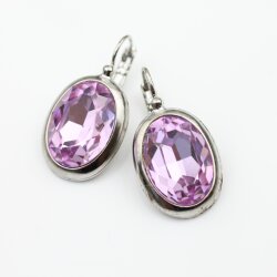 Swarovski Crystal Earrings, Elegant Earrings, 18mm Oval