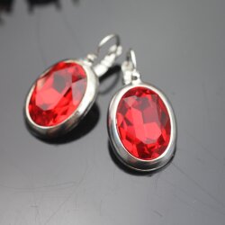 Swarovski Crystal Earrings, Elegant Earrings, 18mm Oval