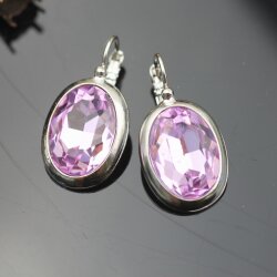 Swarovski Crystal Earrings, Elegant Earrings, 18mm Oval