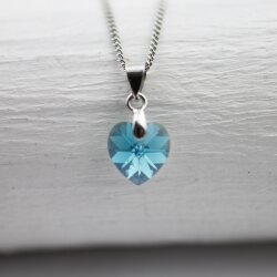 Swarovski Crystal Heart Necklace with 10 mm Swarovski...