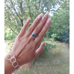 Herz Ring mit Swarovski Kristall