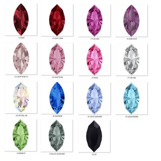 10 pcs. Swarovski Crystal 4200 - 15x7 mm Crystal Rhinestones Navette - Fancy Stones Crystals