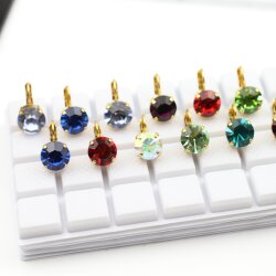 Ohrhänger mit 10 mm Swarovski Kristall –...