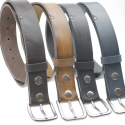 Genuine Cowhide High-Class Leather Belts, 4 cm, 100 % Leder