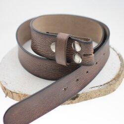 leather belts, 4 cm, 100 % Cow leather - brown