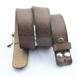 leather belts, 4 cm, 100 % Cow leather - brown