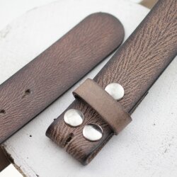 leather belts, 4 cm, 100 % Cow leather - brown