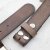 leather belts, 4 cm, 100 % Cow leather - brown