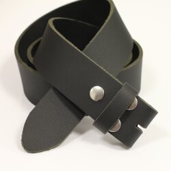 Black leather belt Casual snap belt 4 cm, Leather Snap...