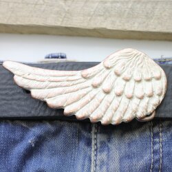 Angel Wing Belt buckle Rose Perlmutt