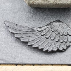 Matte Black Angel Wing Belt buckle