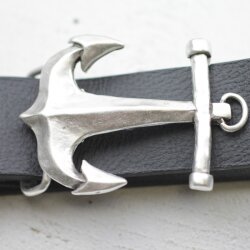 Nautical Anchor Belt Buckle, Rustic silver Belt buckle