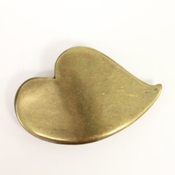 Belt buckle melting Heart, Antique Gold