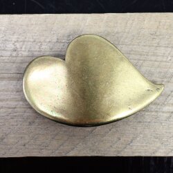 Belt buckle melting Heart, Antique Gold