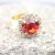 Rhinestone Ring mit 10 mm Swarovski Crystal, Gold Cocktail Crystal Ring