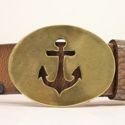 Antique Brass Navy Anchor Belt buckle