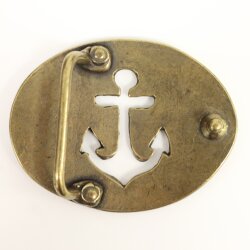 Antique Brass Navy Anchor Belt buckle