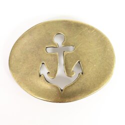 Antique Brass Navy Anchor Belt buckle