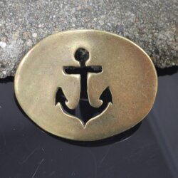 Antique Brass Navy Anchor Belt buckle