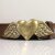 Antique Brass Belt Buckle Heart with wings Buckle