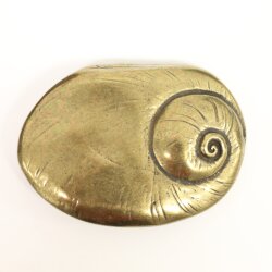 Antique Brass Belt Buckle snail shell Buckle