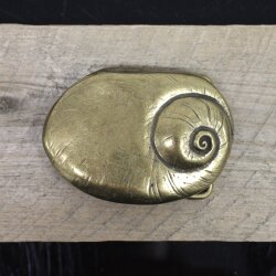 Antique Brass Belt Buckle snail shell Buckle