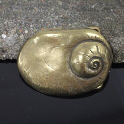 Antique Brass Belt Buckle snail shell Buckle