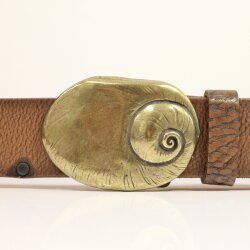 Antique Brass Belt Buckle snail shell Buckle