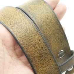 leather belts, 4 cm, 100 % Cow leather - Blau