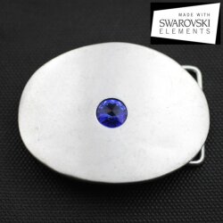 Belt Buckle with 12 mm Rivoli Swarovski Crystal