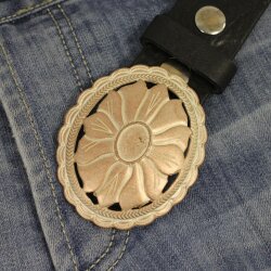 Design Belt Buckle, Rose Perlmutt, Western Belt Buckle