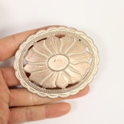 Design Belt Buckle, Rose Perlmutt, Western Belt Buckle