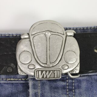 Volkswagen Beetle Belt Buckle, 1980s, Design Belt Buckle, Antique silver