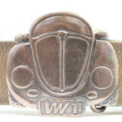 Volkswagen Beetle Belt Buckle, 1980s, Design Belt Buckle, Antique copper