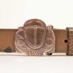 Volkswagen Beetle Belt Buckle, 1980s, Design Belt Buckle, Antique copper