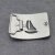 Sailboat belt buckle, Design Belt Buckle, Silver Grey