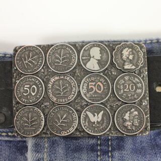 Coins Belt Buckle, penny belt buckle, Coin Penny Money Design Belt Buckle