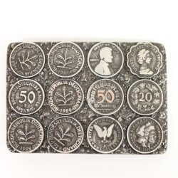 Gürtelschnalle Pfennigmünzen, Münzen Gürtelschnalle Buckle Münze Pfennig Geld, Gürtelschließe 4 cm