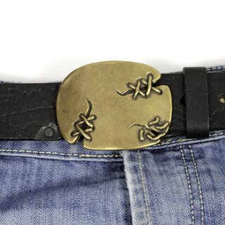 Design Gürtelschnalle, Buckle Gürtelschließe für 4 cm Leder Ledergürtel