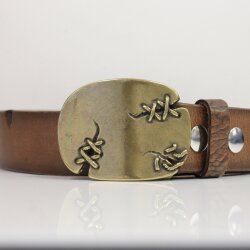 Design Gürtelschnalle, Buckle Gürtelschließe für 4 cm Leder Ledergürtel