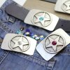 Star Belt Buckle Base for Swarovski Crystal  Rivoli 12 mm Western Design