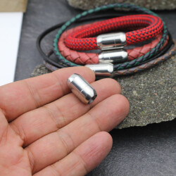 Custom order Stainless Steel Magnetic Clasp for 3, 4, 5, 6, 8 mm Leather and cord, Bracelet and Necklace Clasp